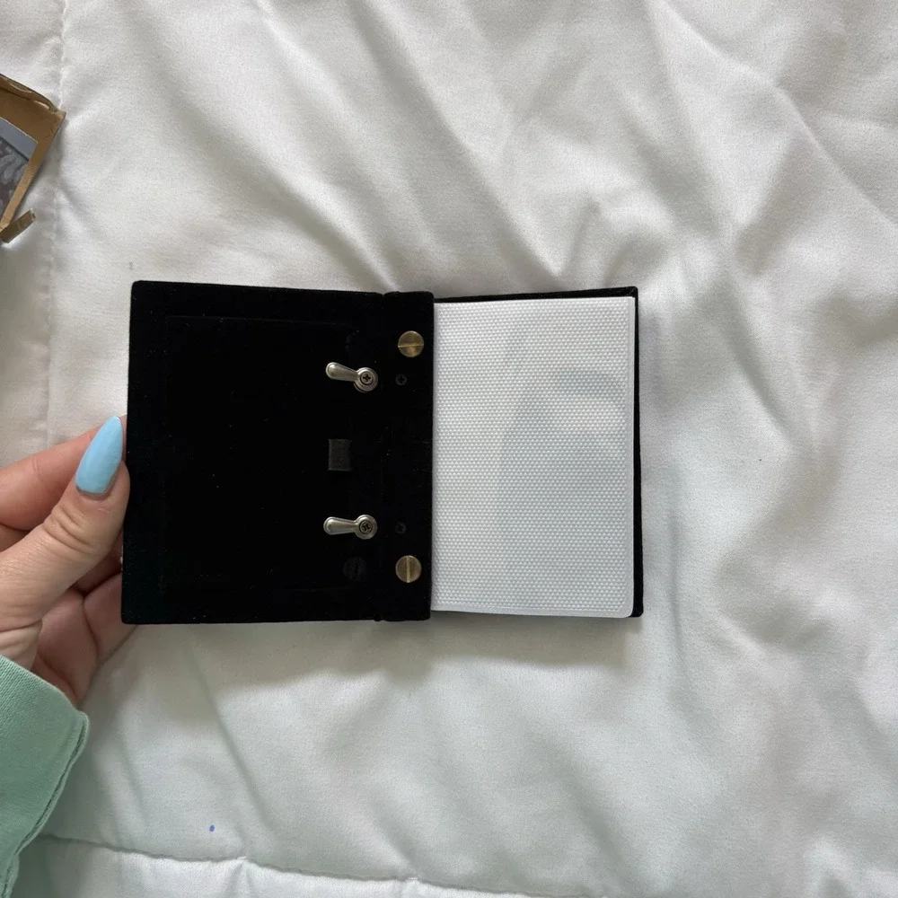 NEW Vintage Godinger Silver Plated Purse Album 50 Photos Frame Roses Floral